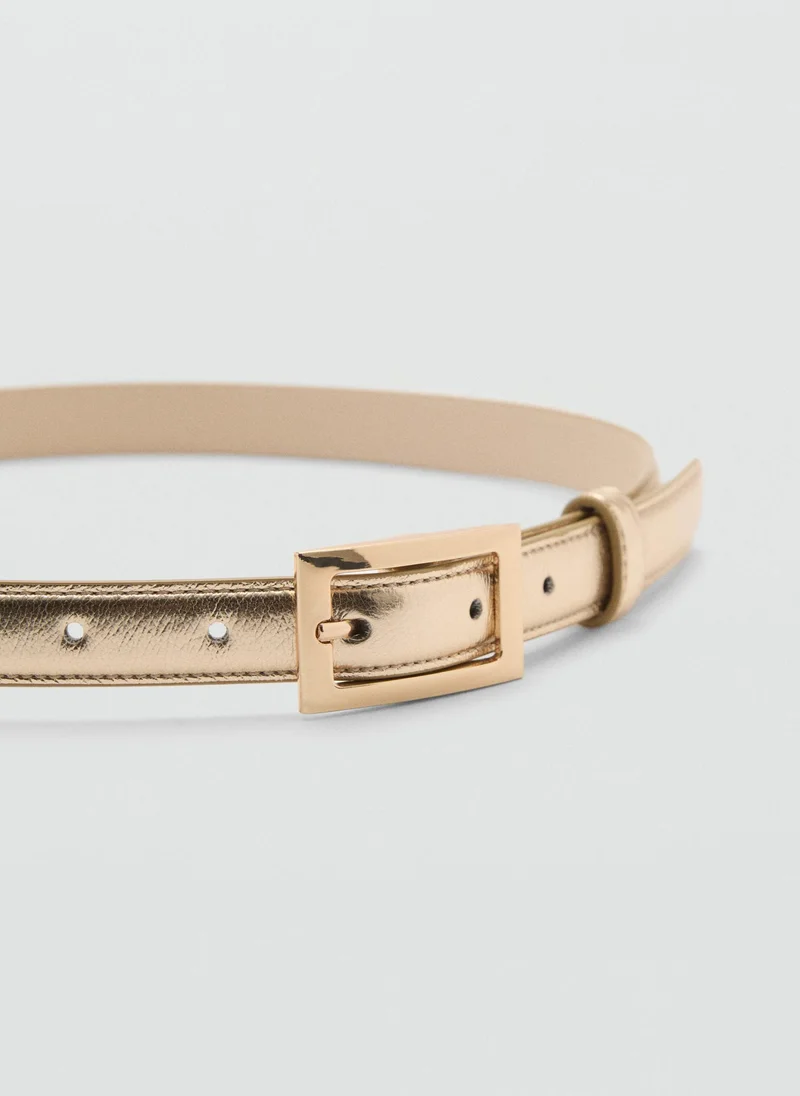 MANGO Square Buckle Belt