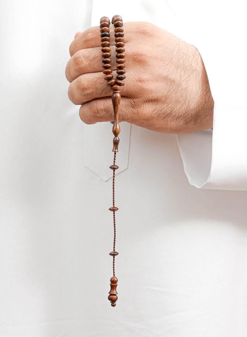 Subhati Prayer Beads ( Misbah ) with Kook | 8 * 4  MM Beads - 99 - Image 1