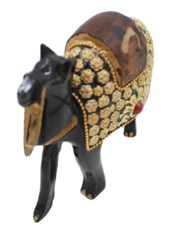 Antique Museum Handcrafted Camel Figurine Desert Elegance Gold Work in Miniature  - Image 2