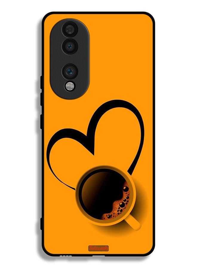 Tolwak Honor 70 Protective Case Cover Coffee Cup Art - Image 2