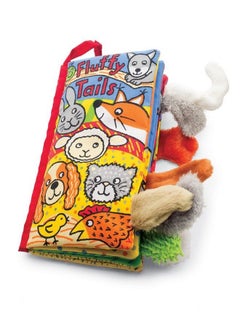 Jellycat Soft Cloth Baby Books Fluffy Tails  - Image 1