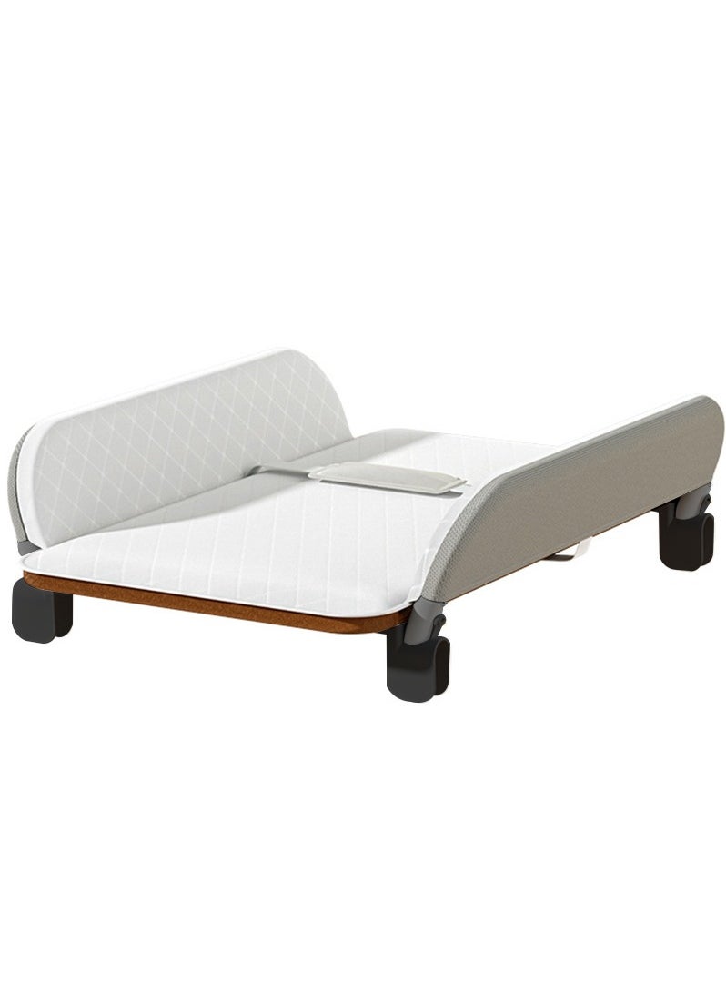 XiuWoo Advanced Waterproof Metal Baby Changing Table, Contoured Changing Pad, Diaper Changing Station, Infant Diaper Changing Mat, Baby Nappy Changing Pad for Crib Top with Guardrail  - Image 4