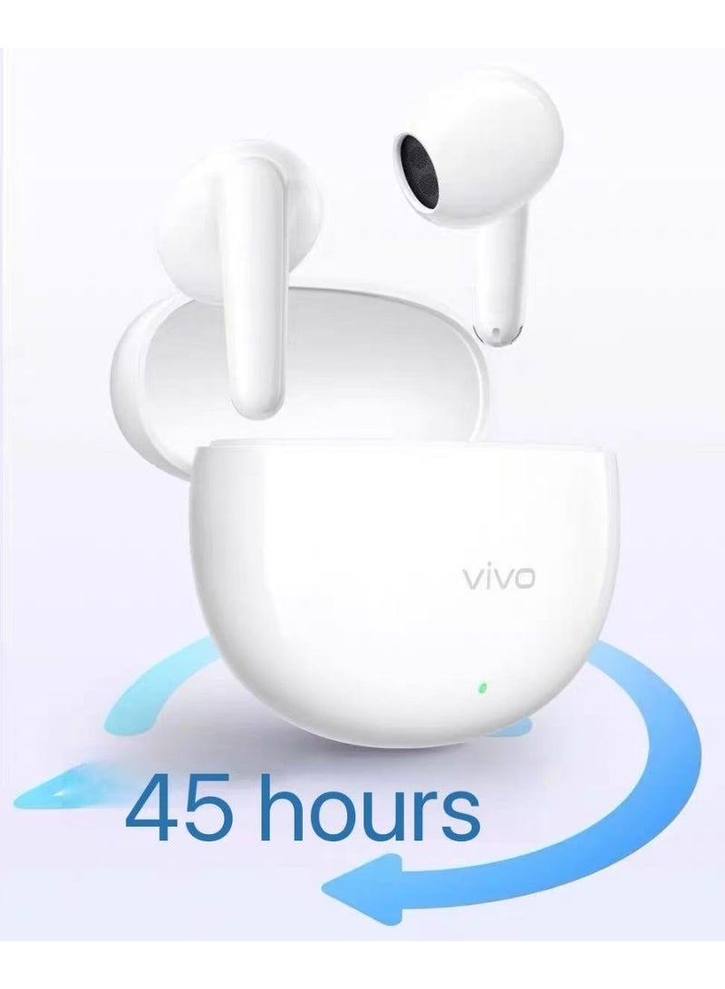 فيفو vivo TWS A4 سماعات بلوتوث لاسلكية حقيقية - تصميم نصف في الأذن صغير خفيف جداً، جودة صوت عالية الوضوح مع تأخير منخفض، سماعات سماعات شاملة للألعاب والموسيقى والمكالمات - Image 3