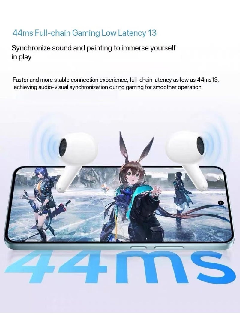 فيفو vivo TWS A4 سماعات بلوتوث لاسلكية حقيقية - تصميم نصف في الأذن صغير خفيف جداً، جودة صوت عالية الوضوح مع تأخير منخفض، سماعات سماعات شاملة للألعاب والموسيقى والمكالمات - Image 4