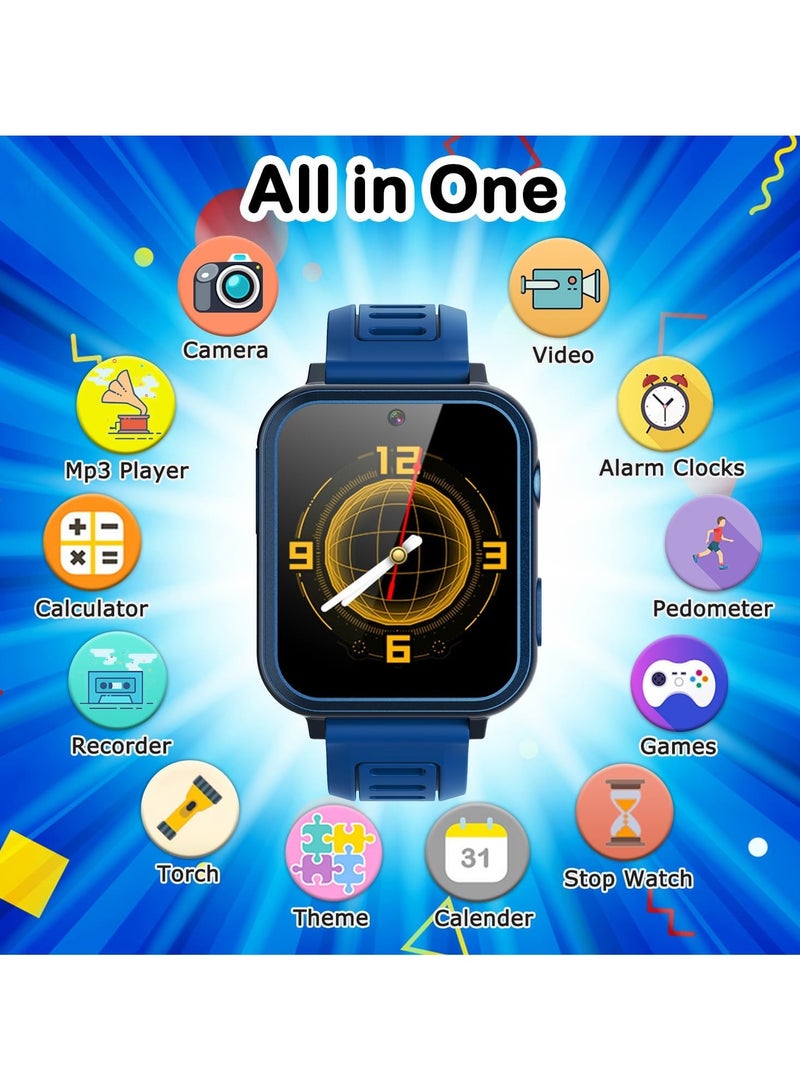 Smartbarry Kids Smart Watch with 24 Games, HD Touch Screen, Camera, Music & Video Player, Pedometer, Alarm Clock, Flashlight, Smart Game Watch for Boys & Girls Ages 3-12 - Image 2