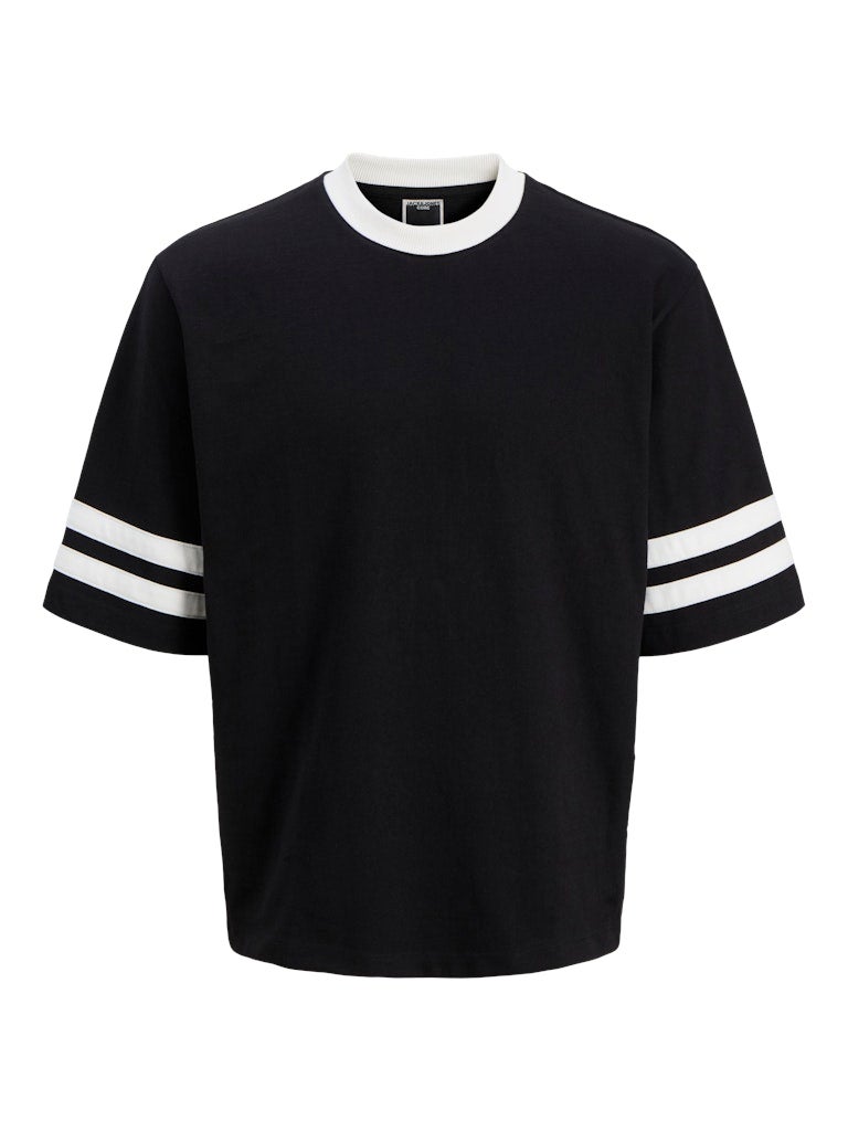 JACK & JONES Jcoretreat Contrast Striped Short Sleeve Crew Neck 