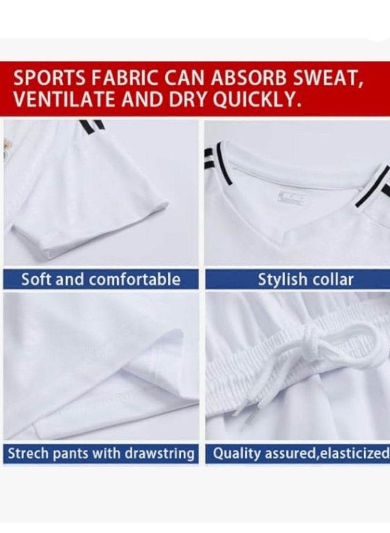 Adjustable Youth Soccer Jersey set- No.7 Training for Kids Fan Costume Cosplay& Sports Gift 24 Yard  - Image 3
