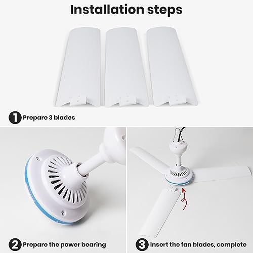 NPKRRSK Small USB Ceiling Fan 19.7”Portable Hanging Fans for Power Bank Indoor Outdoor RV Bed Room Desk Boat Coop Travel Tent Canopy Cubicle Mini 3 Blades Silent Fan，Various USB ports - Image 4