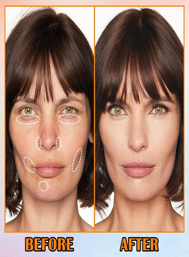 Fusang 9 Colors Corrector Concealer Palette,Correcting Concealer Cream Makeup Contour Palette Conceals for Dark Circles and Blemish,Contouring Liquid Foundation Highlighting Makeup Kit with Brush - Image 3