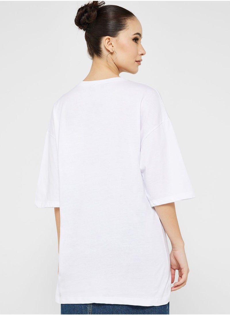 Ginger - Embellished Heart Motif Detail T-Shirt - Image 1