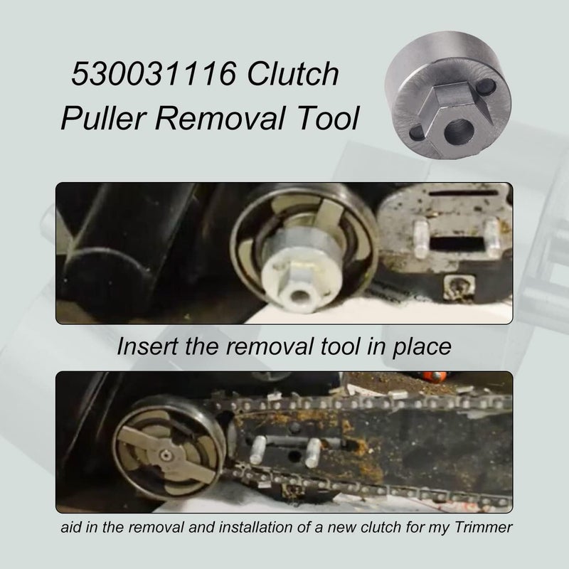 Haiouus 530031116 Clutch Removal Tool Compatible with Husqvarna Poulan Chainsaws, Fits 2700, 2800, 3000, 3100, PP285, PP330, PP336C, PP365 (1 Pack) - Image 2