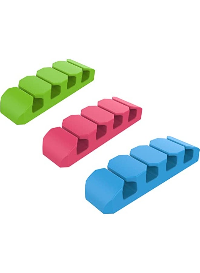 باور لوك مجموعة من 3 مشابك لـ 4 علب - نظام تنظيم الكابلات - Image 1