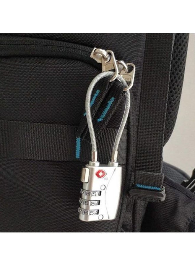 3-Digit Travel Luggage Combination Lock Silver - Image 2