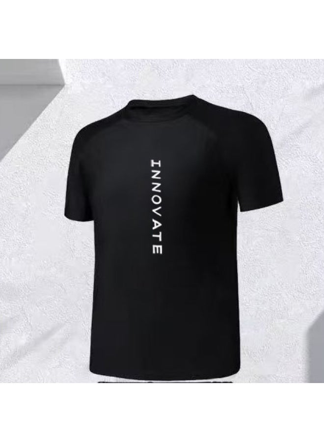 Split Swimsuit Men's Sun Protection Quick-dry Top Hot Spring Short Sleeve Teen Full Body Men's Swimsuit Set