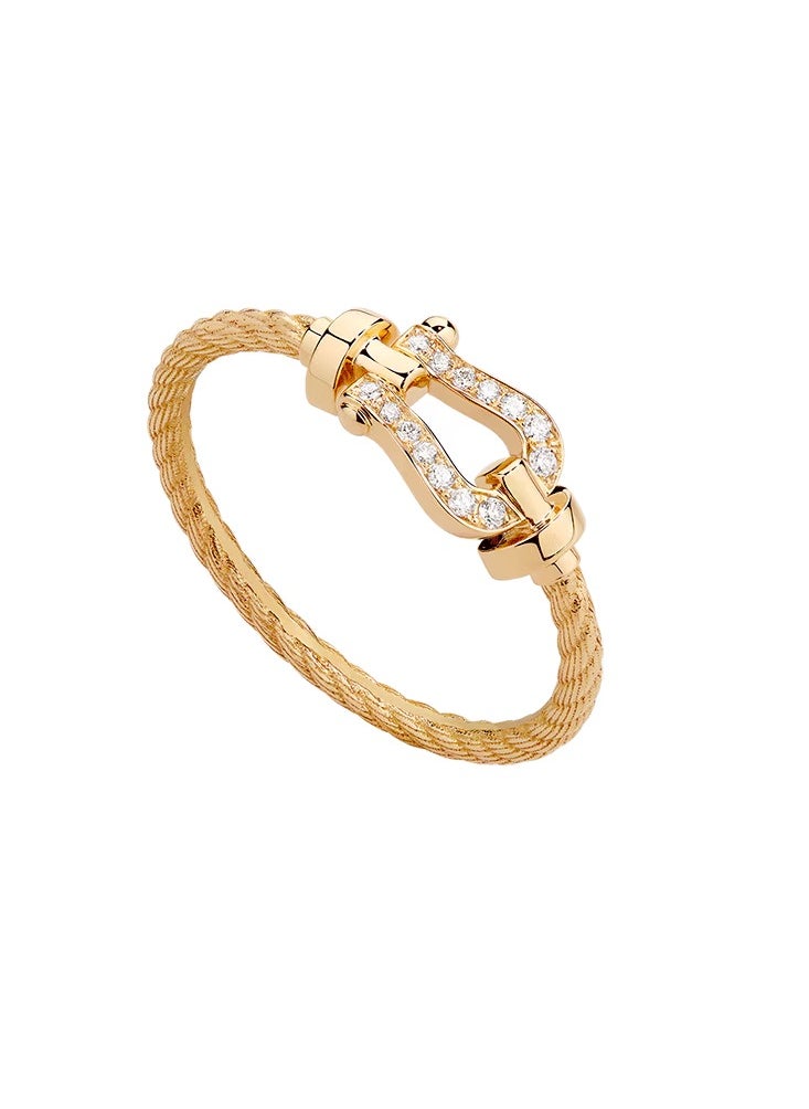 Fred Force 10 ring Small model 18K yellow gold and diamonds  - Image 1