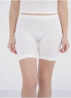 Plain Elastic Waist Under Shorts For Women