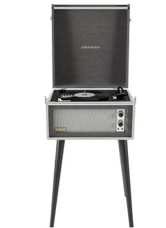 Crosley CR6233F-BK Dansette Bermuda Bluetooth in/Out Portable Vinyl Record Player Turntable with Aux-in, Black