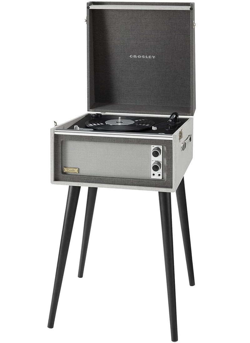 Crosley - Crosley CR6233F-BK Dansette Bermuda Bluetooth in/Out Portable Vinyl Record Player Turntable with Aux-in, Black - Image 1