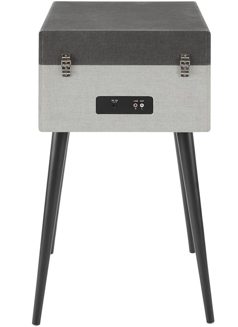 Crosley - Crosley CR6233F-BK Dansette Bermuda Bluetooth in/Out Portable Vinyl Record Player Turntable with Aux-in, Black - Image 1