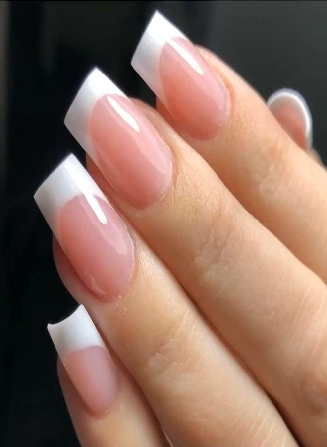 winble Professional 200-Piece Artificial Nails Set (100 White & 100 Transparent) with 2 Nail Glue Combo | Full Cover ABS False Nails in 10 Sizes | Durable, Lightweight, Natural-Looking Fake Nails for Acrylic, Gel, Fiberglass Applications | Nail Art for DIY, Salons, Weddings, Festivals | Reusable, Easy to Apply & Remove - Image 2