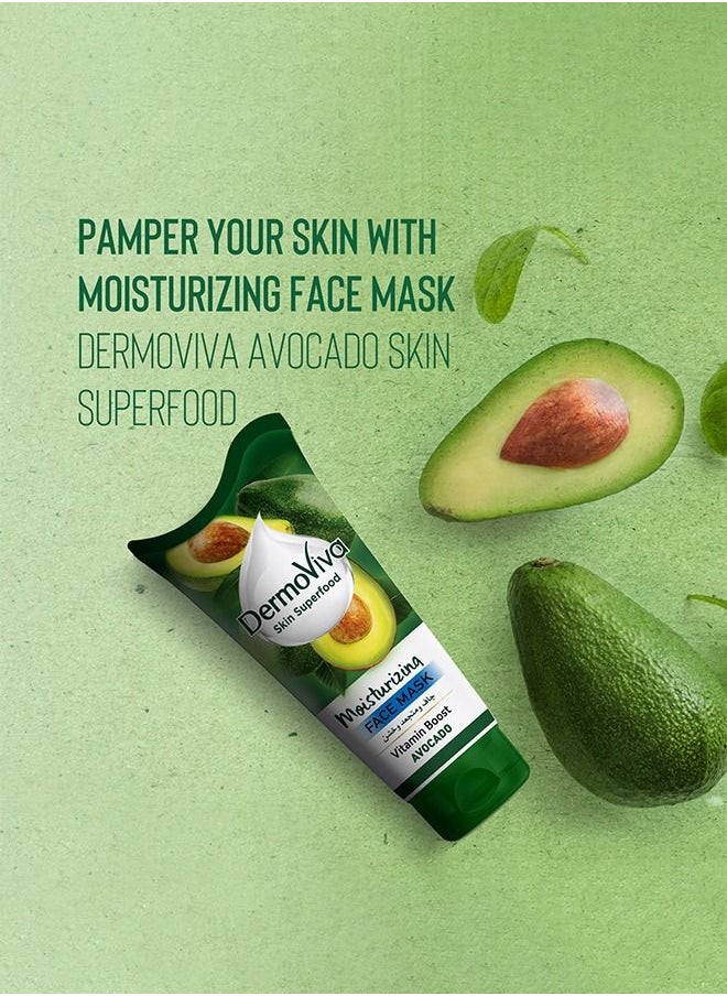 DermoViva - Dermoviva Moisturizing Face Mask Vitamin Boost Avocado Rich in Natural Oils and Vitamin E Helps Hydrate and Retain Essential Moisture -150ml - Image 1