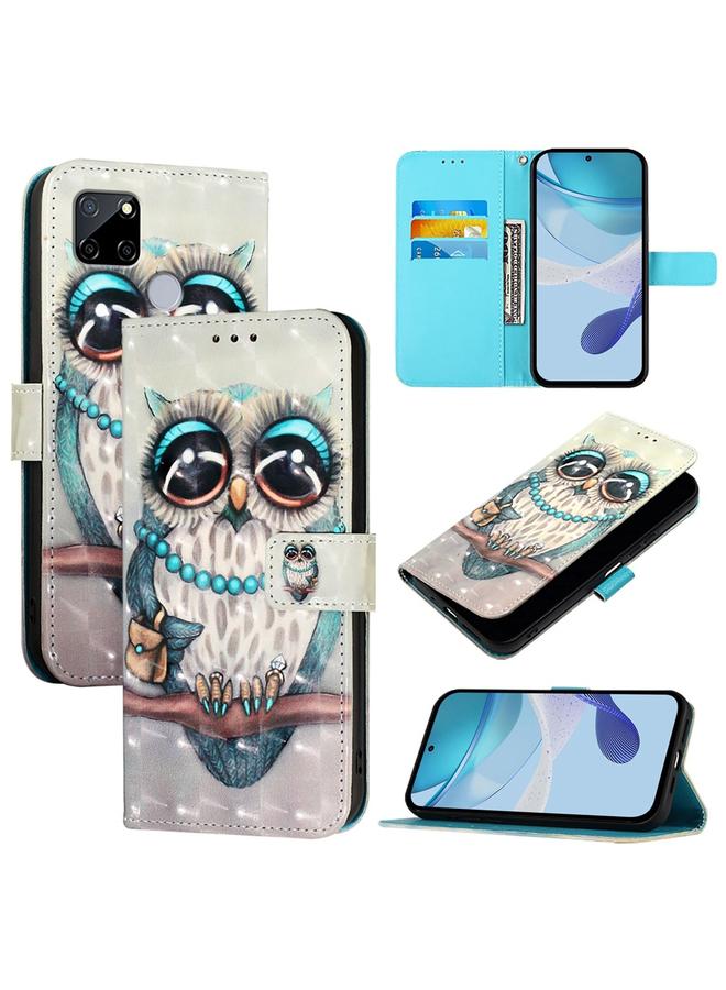 اس-توب جراب لهاتف Realme C25 / C25s / C15 / C12 / 7i جراب هاتف جلدي عالمي ثلاثي الأبعاد قابل للطي أفقيًا - Image 1