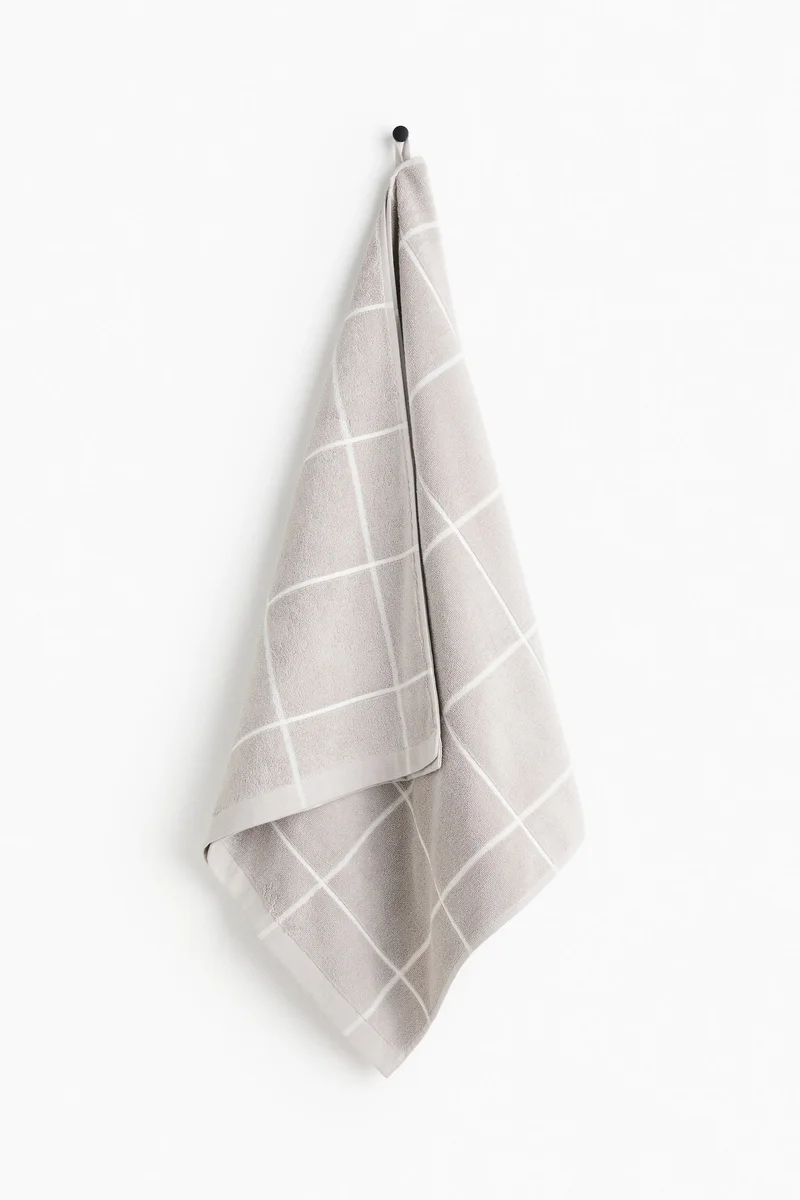 H&M Grid-patterned bath towel