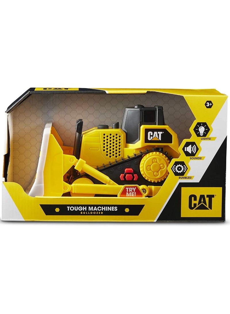CATERPILLAR CAT Tough Machines 10-Inches Battery Operated, Assorted 1 Piece (Style May Vary) Battery Operated | Realistic Lights & Sounds | Dump Truck, Wheel Loader & Bulldozer | Construction Vehicle | Collectible Play Vehicle for Kids - Image 3