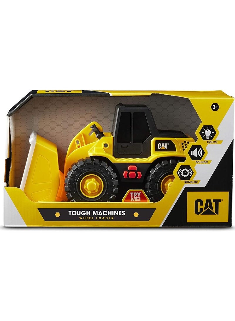 CATERPILLAR CAT Tough Machines 10-Inches Battery Operated, Assorted 1 Piece (Style May Vary) Battery Operated | Realistic Lights & Sounds | Dump Truck, Wheel Loader & Bulldozer | Construction Vehicle | Collectible Play Vehicle for Kids - Image 5