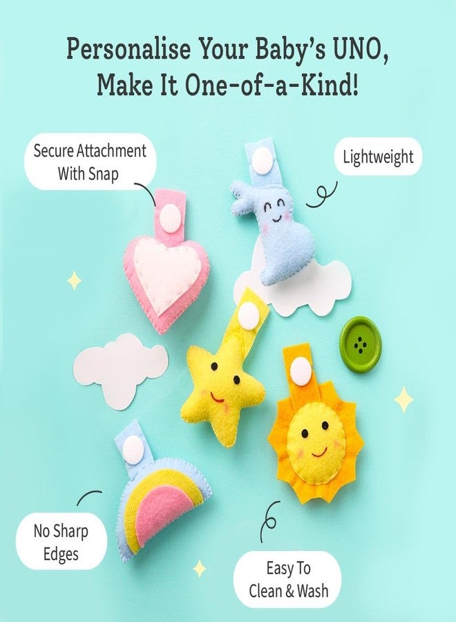 سوبربوتمز زينة SuperBottoms Charmlings للعبة UNO | عبوة من 5 قطع لتزيين الحفاضات القماشية | زيّني لعبة UNO الخاصة بطفلك | مصنوعة يدويًا بكل حب | آمنة 100% للأطفال | اجعلي تغيير الحفاضات ممتعًا ومسليًا | صديقة للبيئة - Image 4