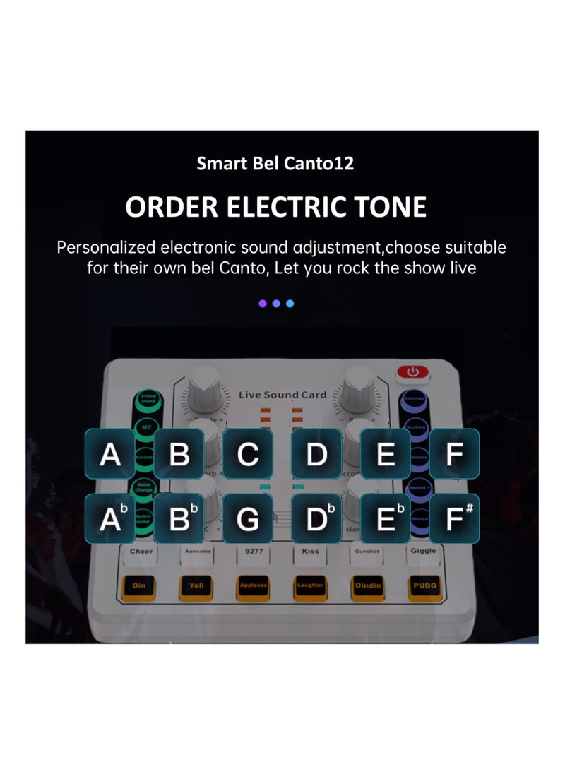 Generic - Mini Audio Mixer Sound Card for PC, Phone, PS4, Xbox, and Switch - Voice Changer for DJ Mixing, Podcasting, Karaoke Singing, and Music Recording. Perfect for Live Broadcasts! - Image 1