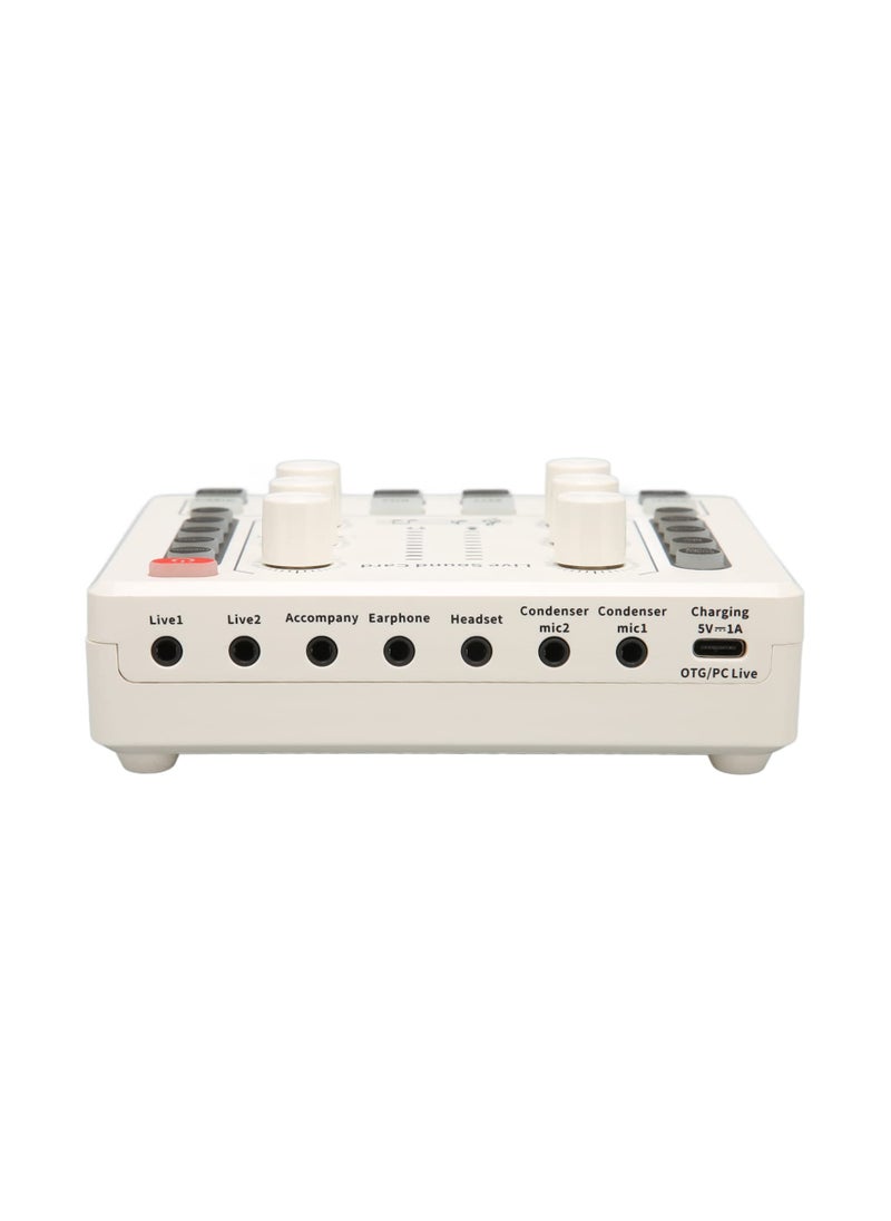 Generic - Mini Audio Mixer Sound Card for PC, Phone, PS4, Xbox, and Switch - Voice Changer for DJ Mixing, Podcasting, Karaoke Singing, and Music Recording. Perfect for Live Broadcasts! - Image 1