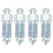 OTOTEC 4Pcs Q235 Steel Brake Caliper Bleed Screw 3824 Brake Caliper Bleed Screw Nipple Compatible with HarleyDavidson 502660 Silver - Image 2