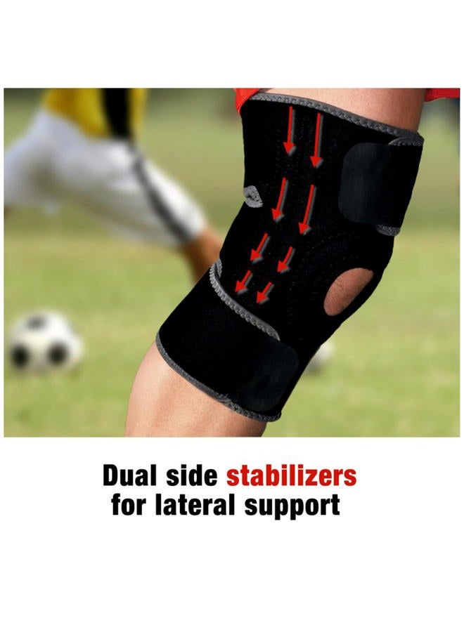 ACE Brand Knee Brace with Dual Side Stabilizers, America's Most Trusted Brand of Braces and Supports, Money Back Satisfaction Guarantee - Image 5