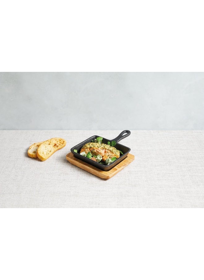 ARTESA Kitchencraft Artfry18 Cast Iron Mini Frying Pan, 12.5X18X5Cm, Gift Boxed  - Image 5