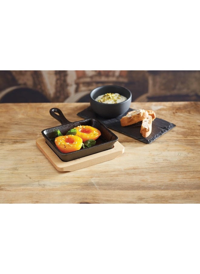 ARTESA Kitchencraft Artfry18 Cast Iron Mini Frying Pan, 12.5X18X5Cm, Gift Boxed  - Image 3