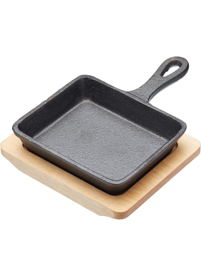 ARTESA Kitchencraft Artfry18 Cast Iron Mini Frying Pan, 12.5X18X5Cm, Gift Boxed  - Image 2
