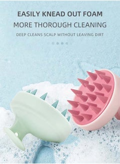 VIUAUAX Soft Silicone Hair Massage Brush - Silicone Shampoo Hair Brush - Hair Washing Comb, Silicone Scalp Massager Shampoo Brush, Silicone Teeth Hair Scalp Soft Massage Brush,Skin-friendly, Soft And Comfortable, Exfoliates Scalp Dead Skin, Wet Dry Hair Massager for All Hair Types of Women  Pink  - Image 3