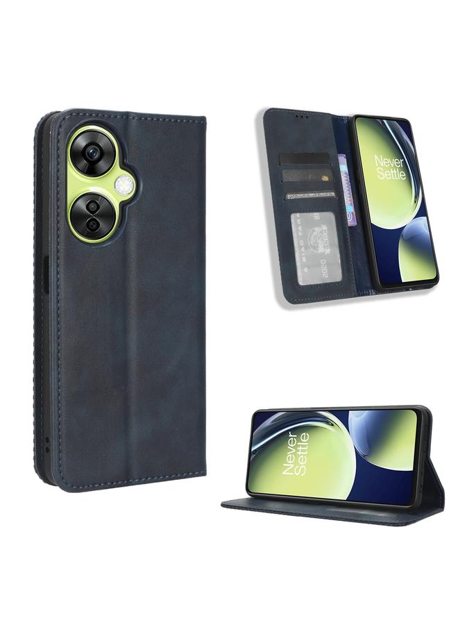 S-TOP Case For OnePlus Nord CE 3 Lite Magnetic Buckle Retro Texture Leather Phone Case - Image 1