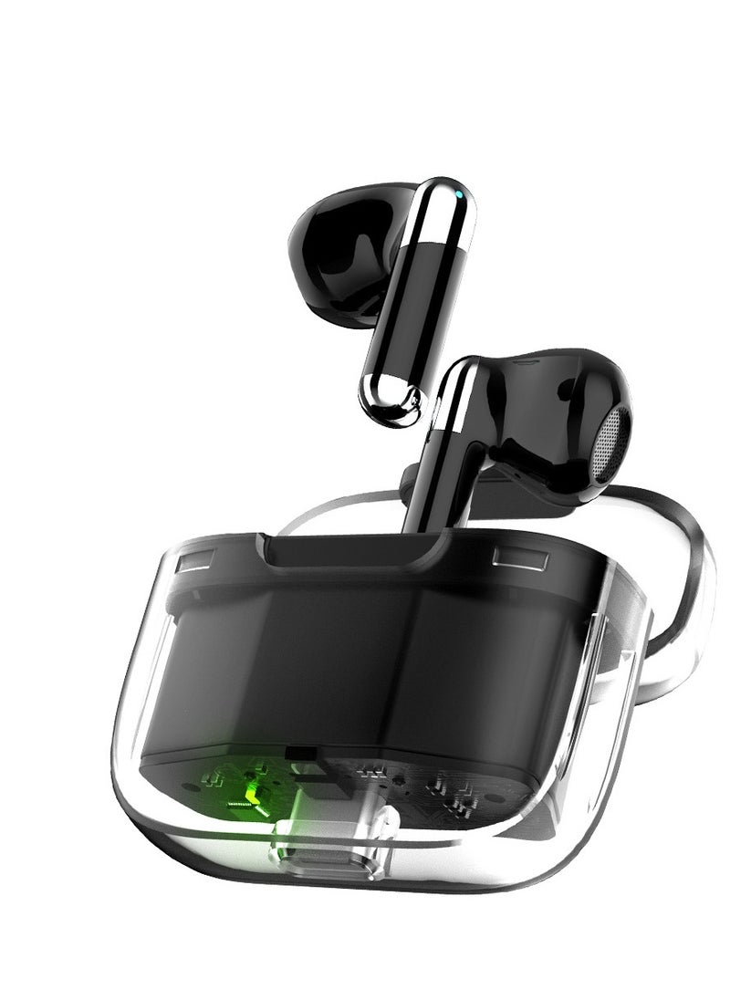 Fashionable Technology Sense Bluetooth Wireless Headset: Space Capsule TWS Double Label ENC HD Call Stereo Bluetooth 5.2 Wireless Bluetooth Headset