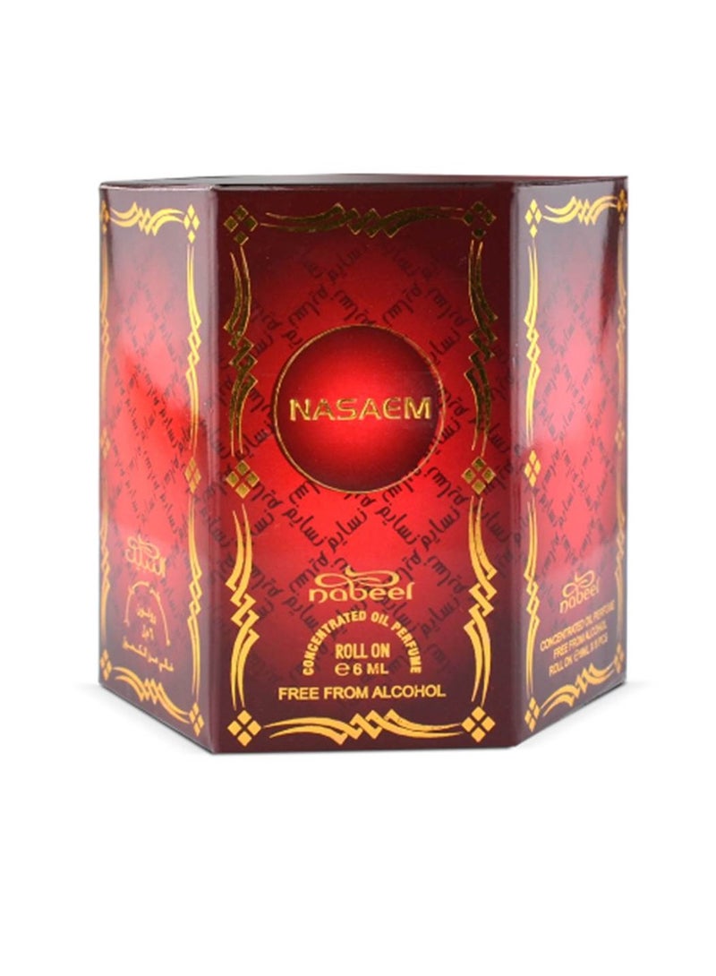 نبيل 12 قطعة من زيت عطر نبيل نسيم الخالي من الكحول 6 مل - Image 3