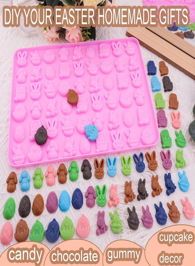 Skytail 54 Cavity Mini Easter Bunny Egg Mold Silicone Easter Chocolate Candy Molds for DIY Baking Chocolate Candy Gummy Jelly Cake Cupcake Decor Toppers Kids Party Easter Holiday Treats Snacks Mold - Image 5