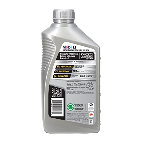 Mobil 1 Advanced Full Synthetic Motor Oil 5W-20, 6-Pack of 1 quarts - Image 3