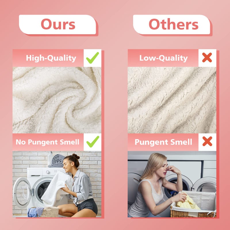 Jekeno Pug Foodie Blanket for Girls - Pugs Gifts for Pug Lovers Women Mom Boys Christmas Birthday Super Soft Cozy Warm Fluffy Sherpa Throw Cute Pug Stuff Decor Room Sofa Couch 50""x60"" - Image 4
