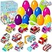Atiger Easter Basket Stuffers for Kids 12 Pcs Eggs Fillers with Toys Inside Plastic Eggs Filled Pull Back Engineering Vehicles Party Favors for Boys Girls Hunt Gift Easter Basket Essentials - Image 2
