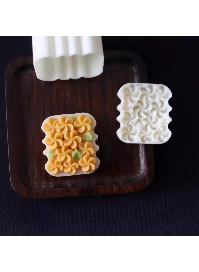 Moon Cake Mold 2024 New Bamboo Hand Pressure Household 75g Special-shaped Twelve Constellation Wholesale Baking Abrasives-Specifications:75-125g Virgo-Colors:Milky White ABS Food Grade Material - Image 5