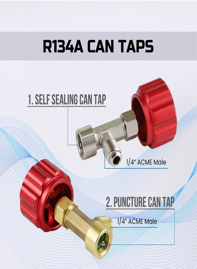Lichamp R134a Can Tap, Automotive R 134a Self Sealing Can Tap and Puncture AC Freon Can 134a Adapter Fittings, TA02 - Image 2