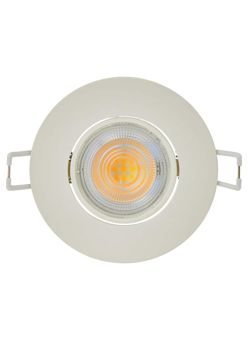 درافل مصباح كشاف LED مدمج من دورافيل، 5.8 واط، إضاءة سقف قابلة للتعديل، أبيض  - Image 1