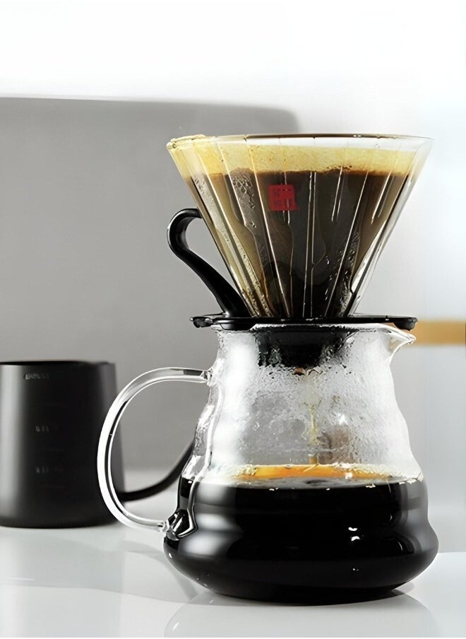 طقم قهوة V60، طقم ملحقات القهوة اليدوية يحتوي على 9 قطع، كلها في حقيبة سفر محمولة
