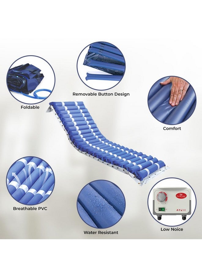 easycare EASYCARE PVC Polyvinyl Chloride Anti-Decubitus Bubble Mattress, Air Bed For Patient Bed Sores Prevention - ISO Approved - Weight Capacity Up To 130Kg - Made In India (Blue)  - Image 4